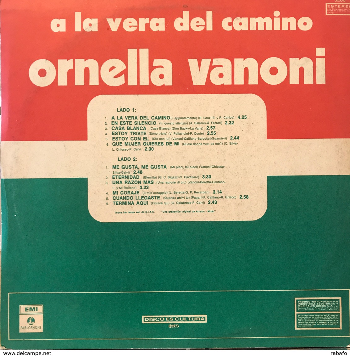 LP Argentino De Ornella Vanoni Año 1970 - Altri - Musica Italiana