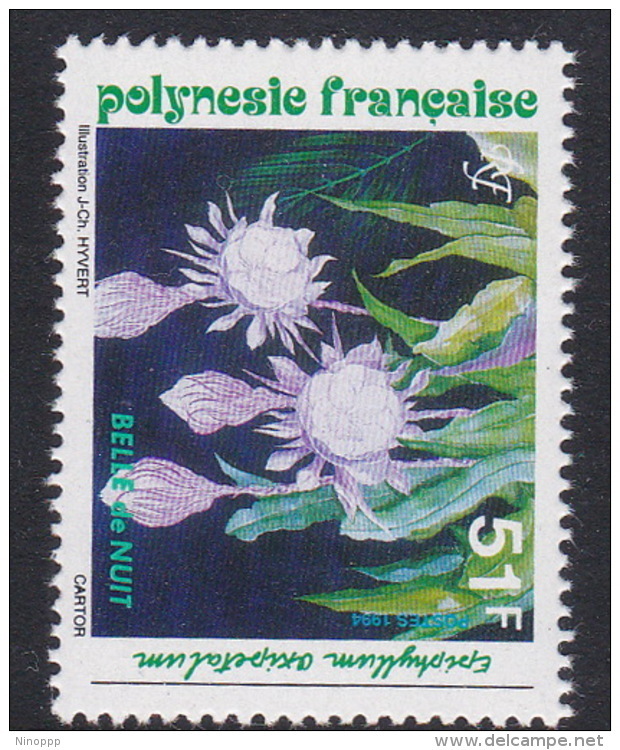 French Polynesia SG 707 1994 Flowers Beauty Of The Night MNH - Unused Stamps