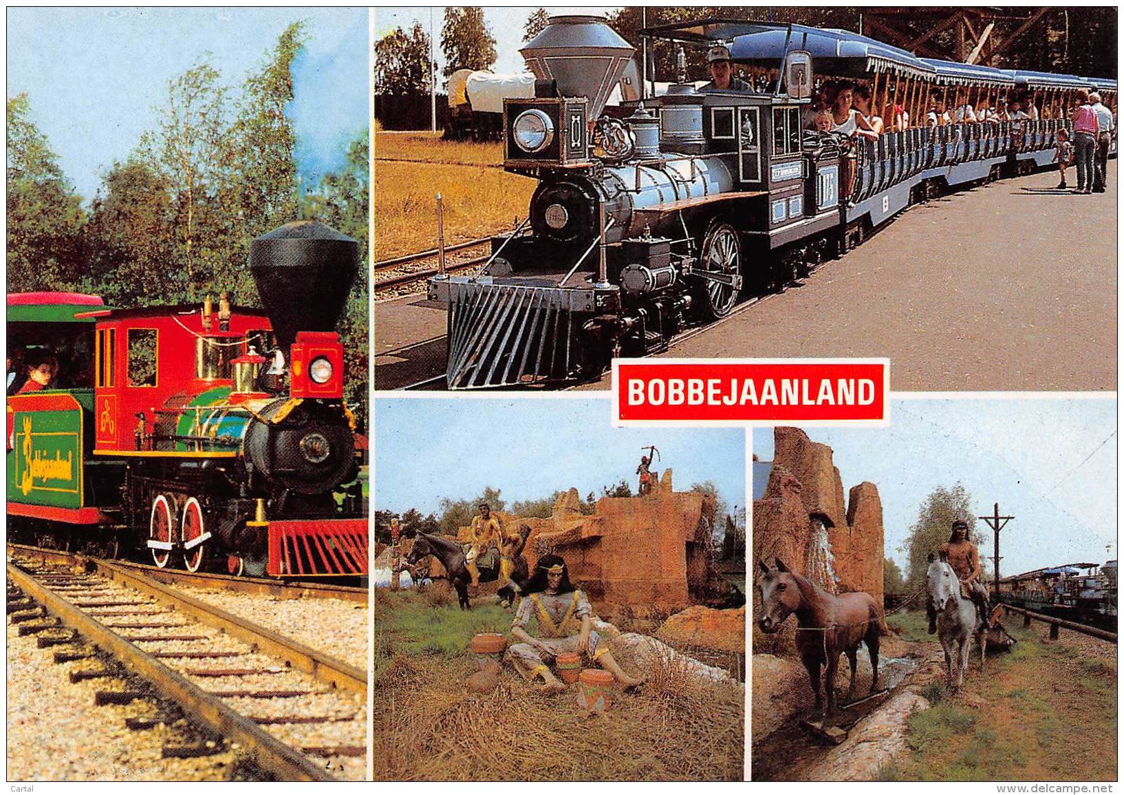 CPM - BOBBEJAANLAND - Texas Trains - Indian - Garden - Kasterlee