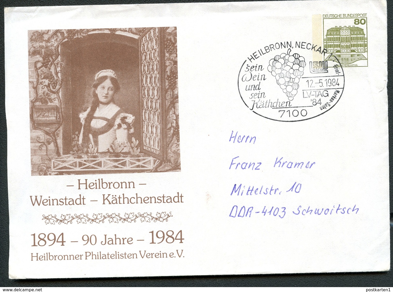 Bund PU117 C2/019 KÄTHCHEN HEILBRONN Sost. WEIN Heilbronn 1984 - Wein & Alkohol