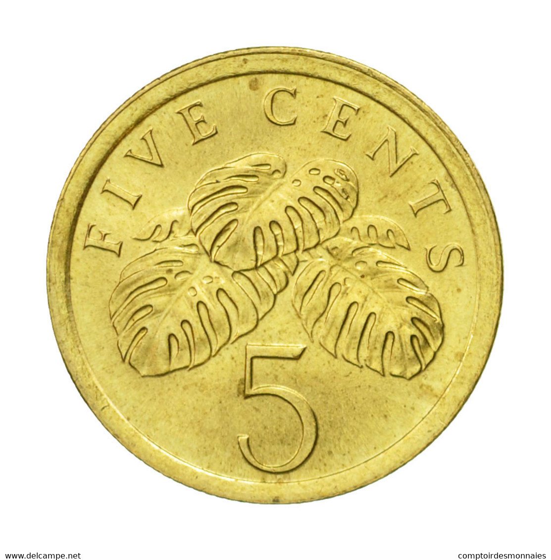 Monnaie, Singapour, 5 Cents, 1989, British Royal Mint, TTB+, Aluminum-Bronze - Singapour