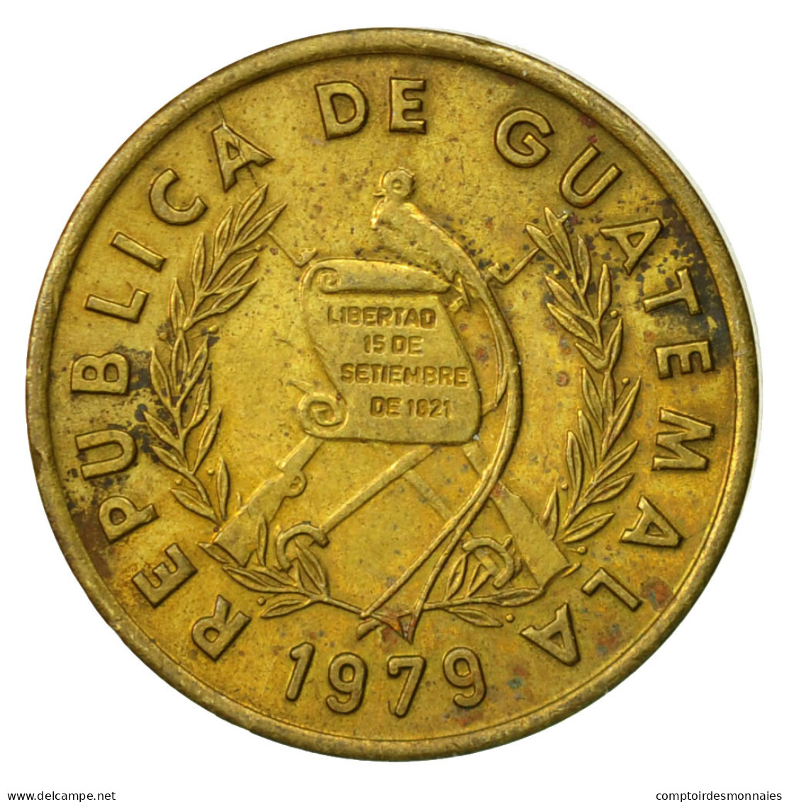 Monnaie, Guatemala, Centavo, Un, 1979, TTB, Laiton, KM:275.1 - Guatemala