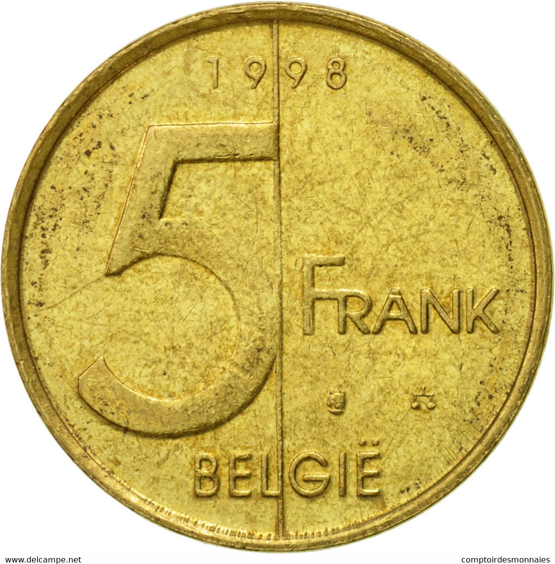 Monnaie, Belgique, Albert II, 5 Francs, 5 Frank, 1998, Bruxelles, TB+ - 5 Francs