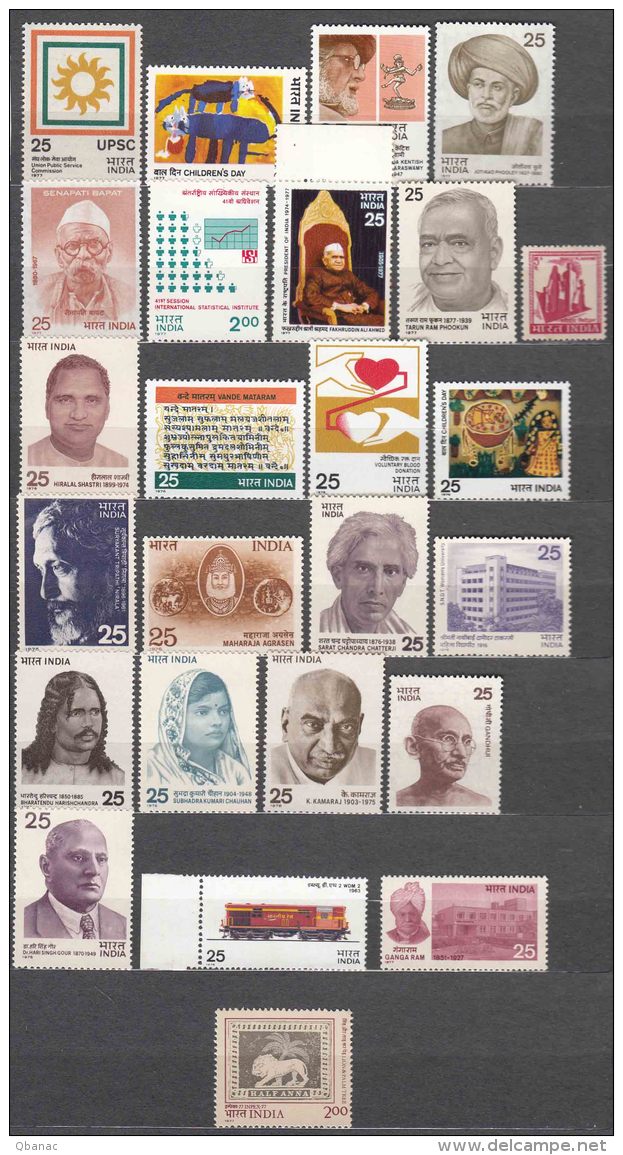 India 1976 Never Hinged Stamps - Ungebraucht