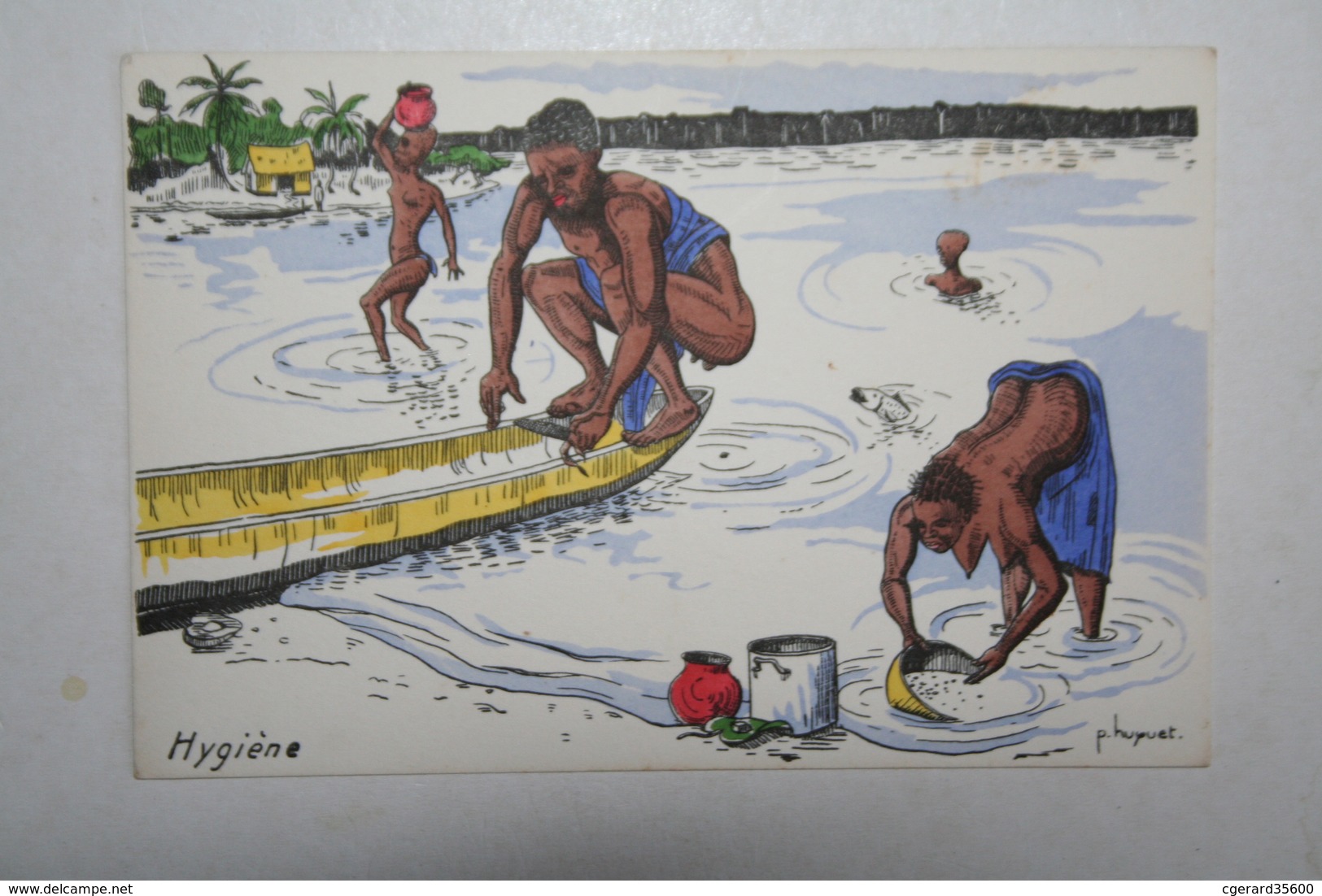 Afrique - Illustration P. Huguet - Hygiène - Non Classés