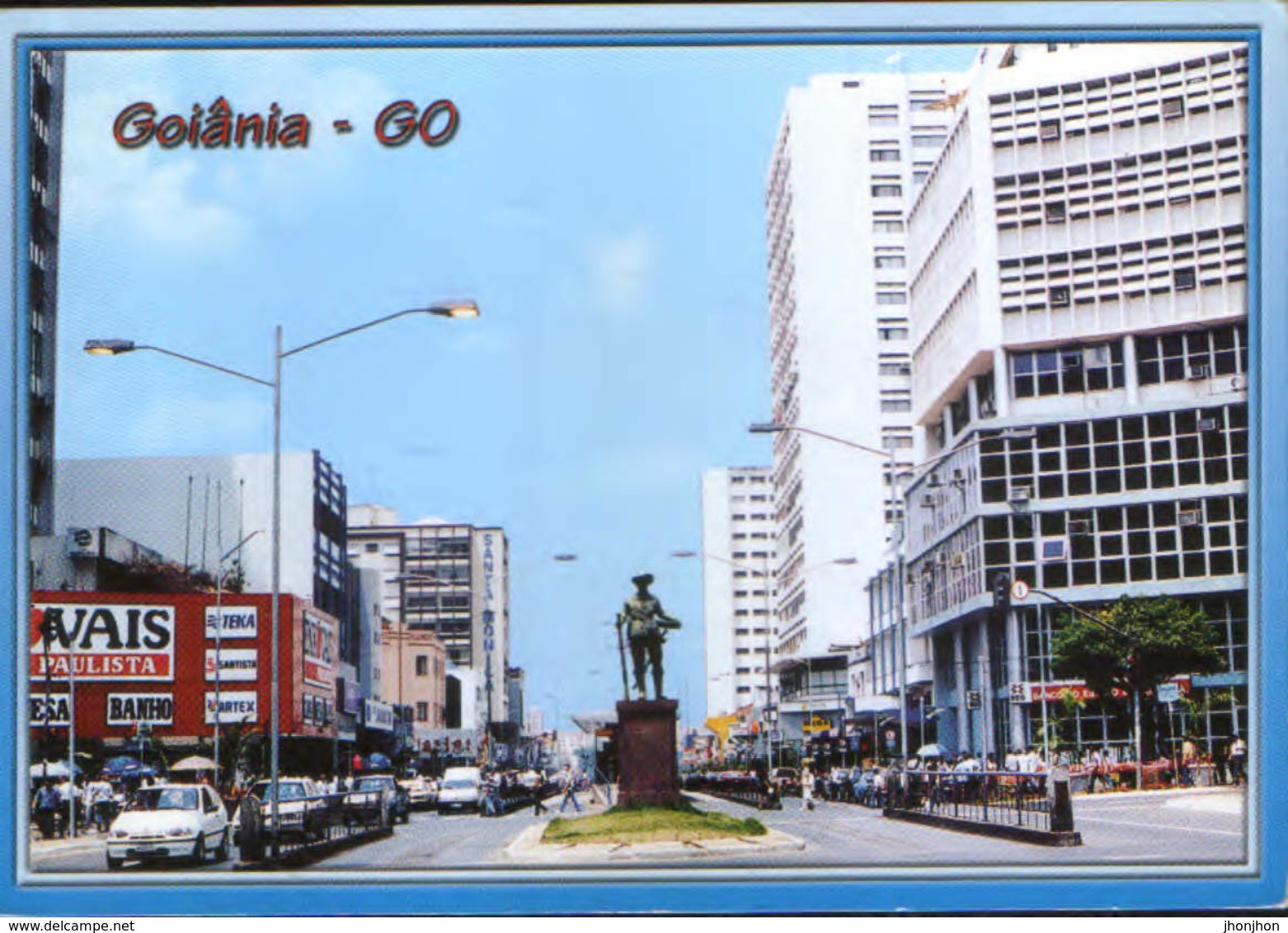 Brasil - Postcard Unused - Goiânia - Bandeirante Square - Anhanguera Avenue - Goiânia