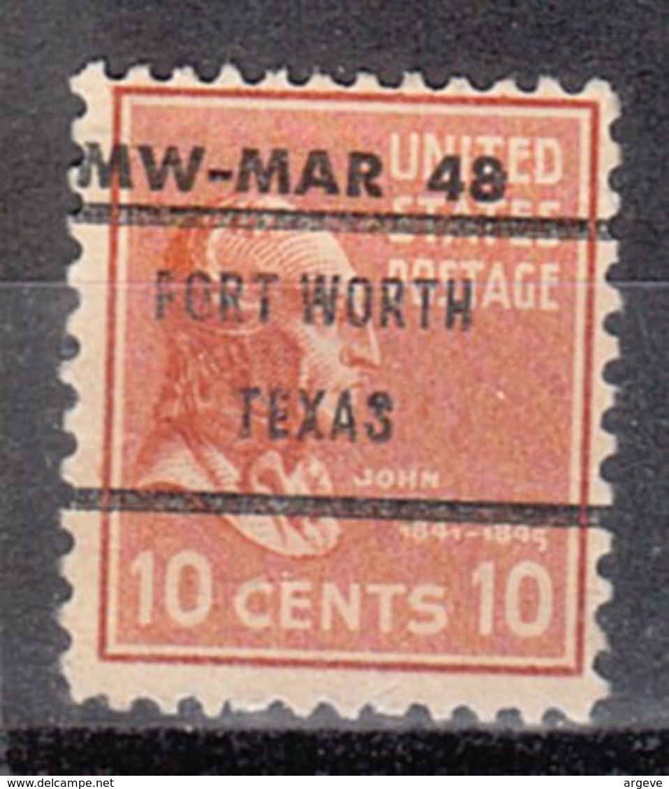 USA Precancel Vorausentwertung Preo, Bureau Texas, Fort Worth 815-71, Dated - Vorausentwertungen