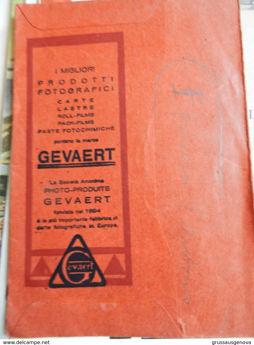 7a) BUSTA PER NEGATIVI FOTOGRAFICI GEVAERT CREDO 1930 CIRCA - Materiale & Accessori