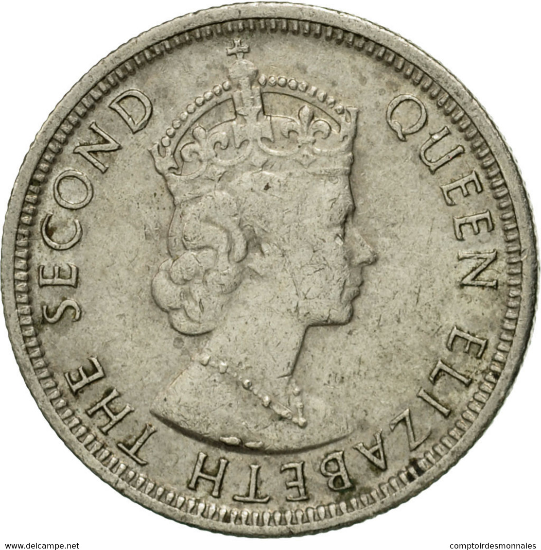 Monnaie, Mauritius, Elizabeth II, 1/4 Rupee, 1978, TTB, Copper-nickel, KM:36 - Mauritius