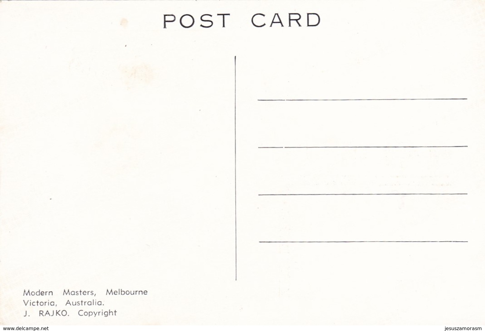 Tarjeta Postal - Sommer 1956: Melbourne