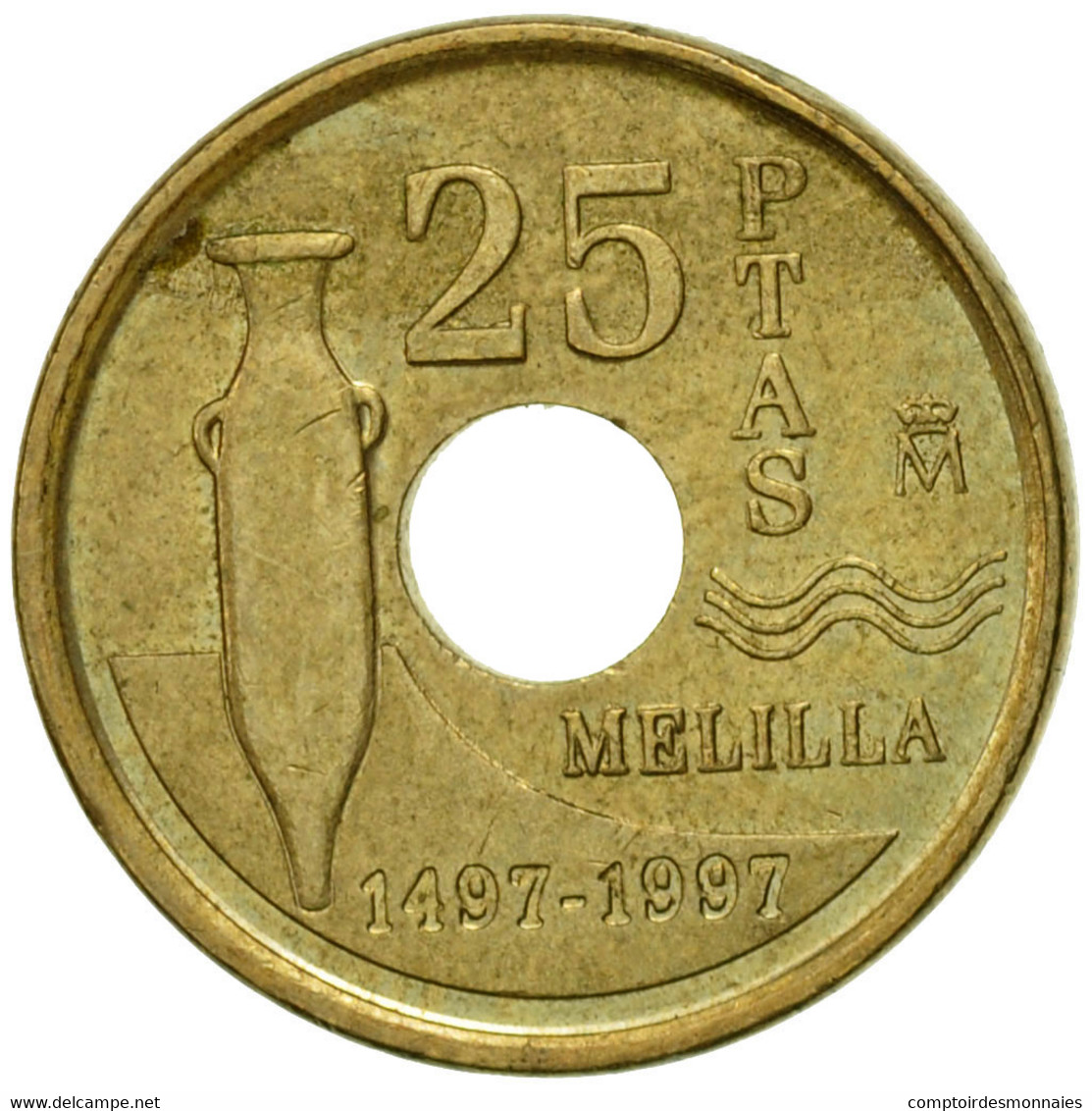 Monnaie, Espagne, Juan Carlos I, 25 Pesetas, 1997, Madrid, TTB, Aluminum-Bronze - 25 Pesetas