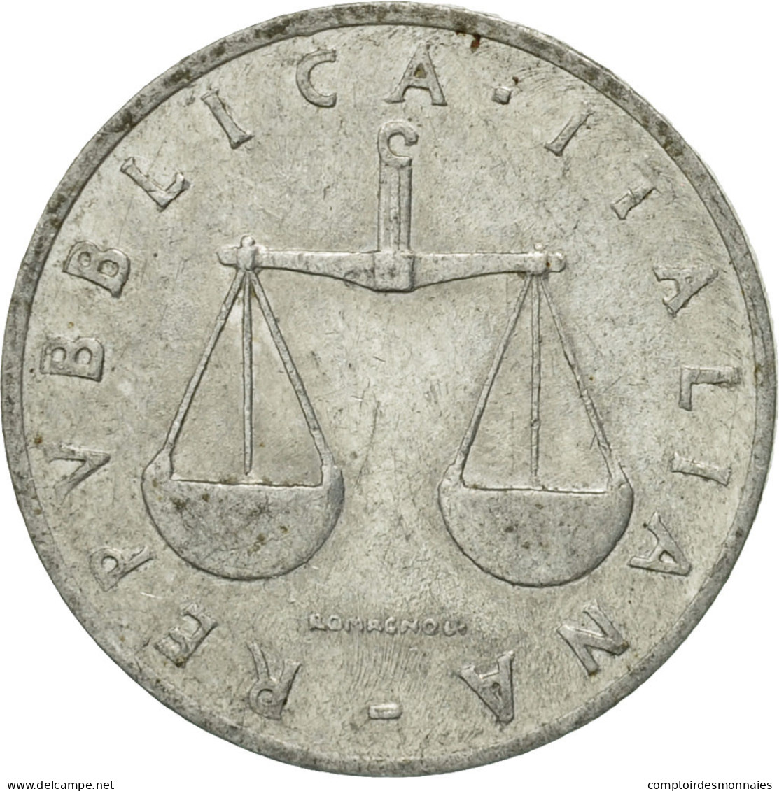 Monnaie, Italie, Lira, 1954, Rome, TTB, Aluminium, KM:91 - 1 Lira