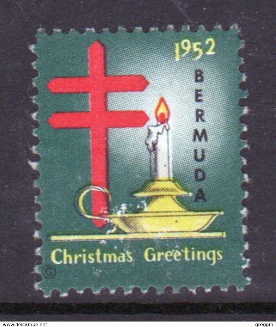 Bermuda Christmas Charity Label From 1952 In Mounted Mint Condition. - Cinderellas