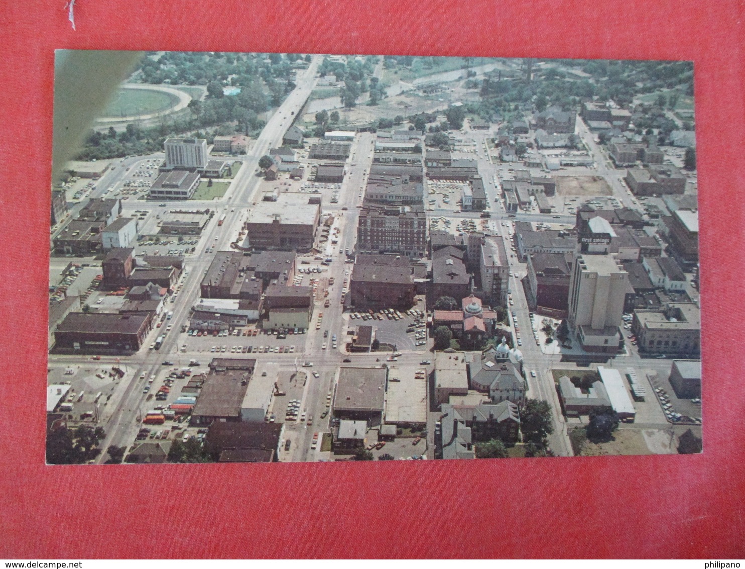 Indiana > Anderson--- Aerial View Downtown Ref 3024 - Anderson