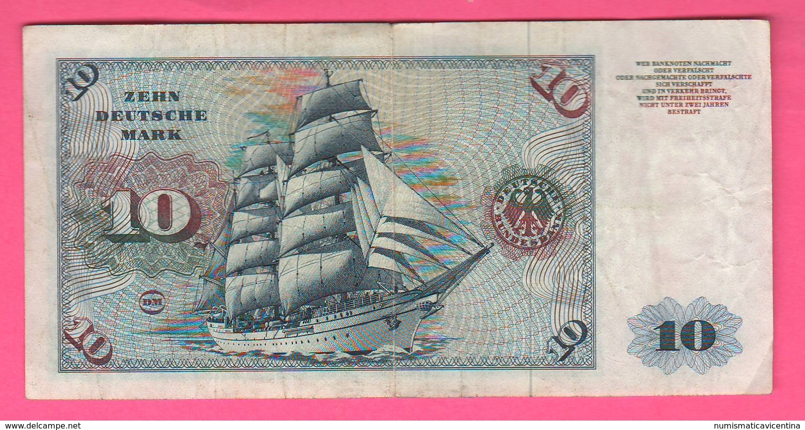 Germania Germany 10 Mark 6 / 1977 - 10 Deutsche Mark