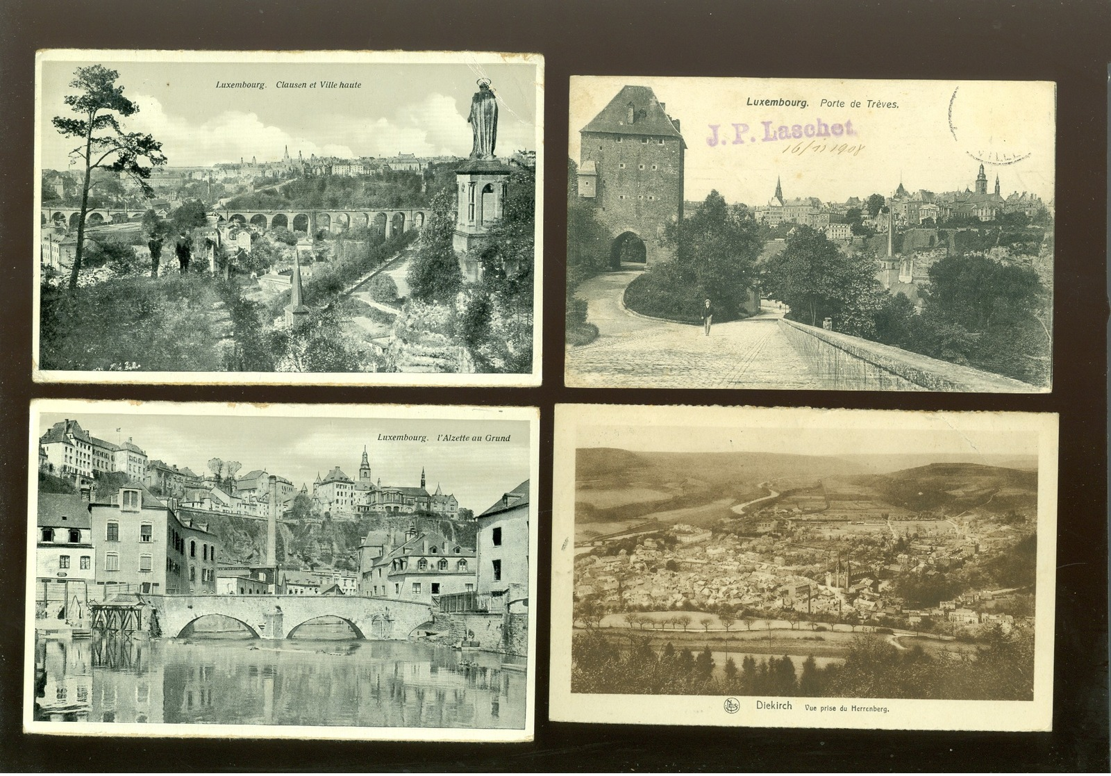 Lot de 60 cartes postales du Grand - Duché de Luxembourg    Lot van 60 postkaarten van Luxemburg - 60 scans