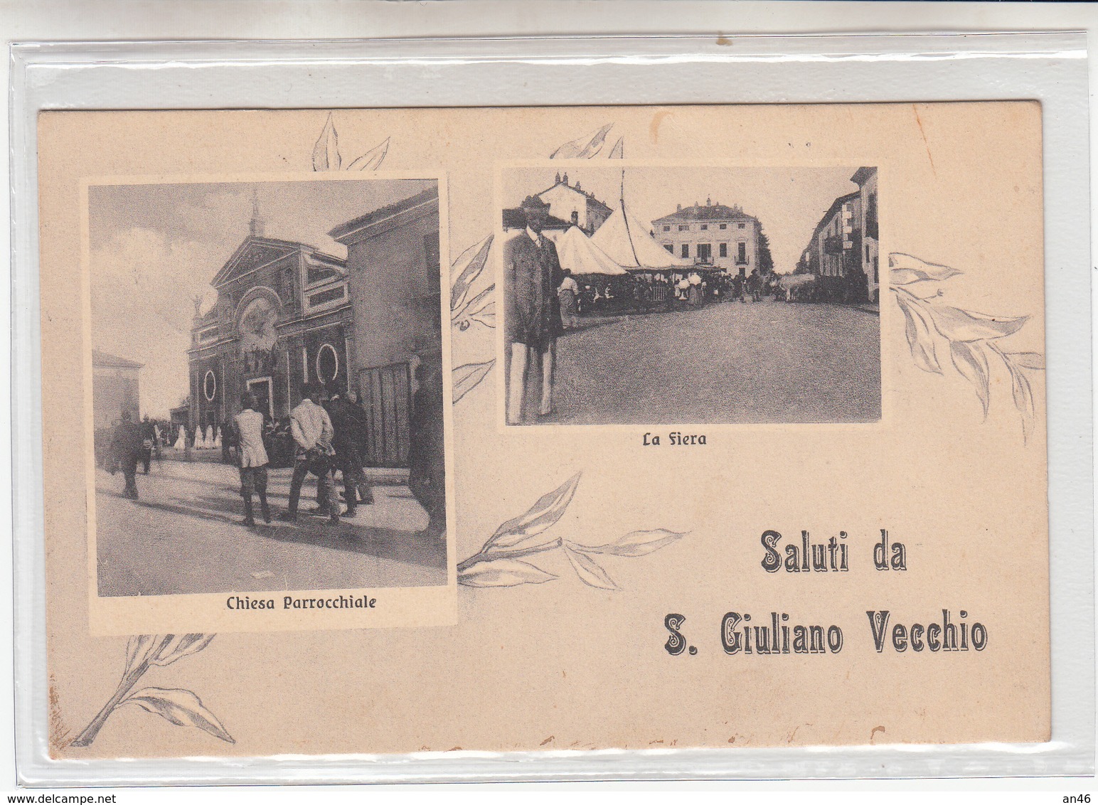 Saluti Da San Giuliano Vecchio-AL-Vg Il 09.01.1915-Originale100%an1--2 Scan- - Alessandria