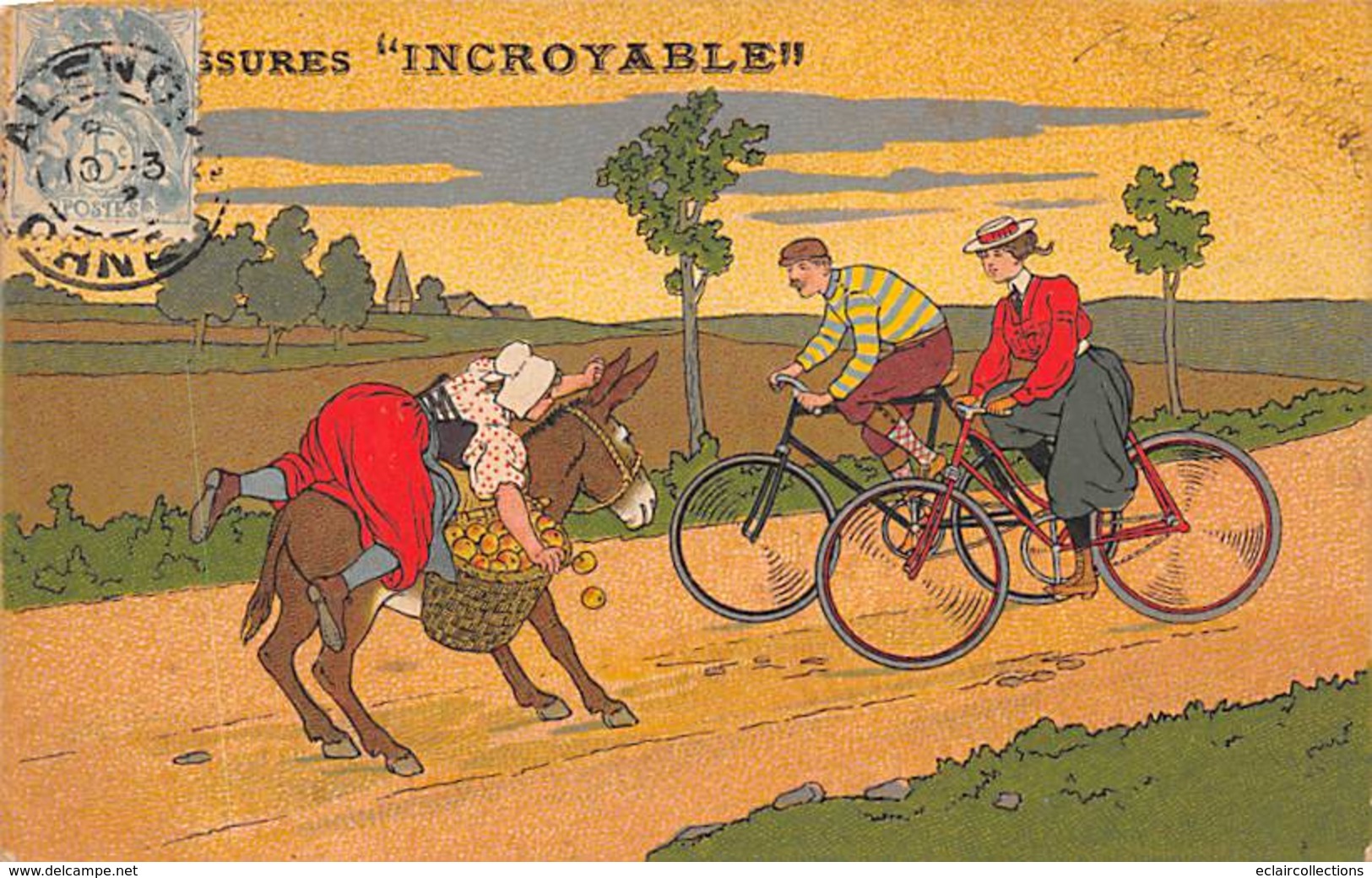 Thème Publicité:  Industries Diverses. Âne. Bicyclettes Et Chaussures Incroyable 61 Alençon   (voir Scan) - Other & Unclassified