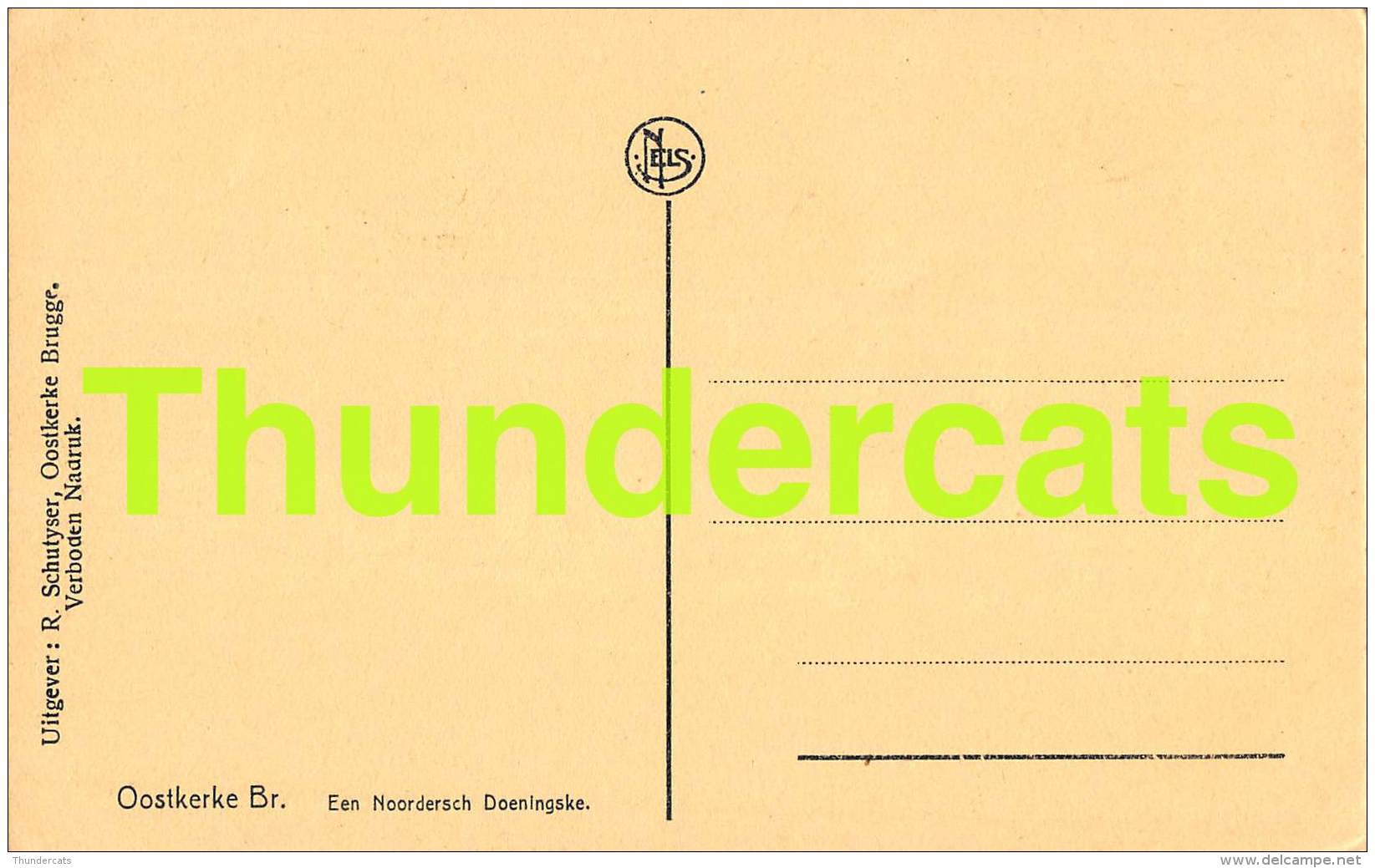 CPA OOSTKERKE EEN NOORDERSCH DOENINGSKE - Damme