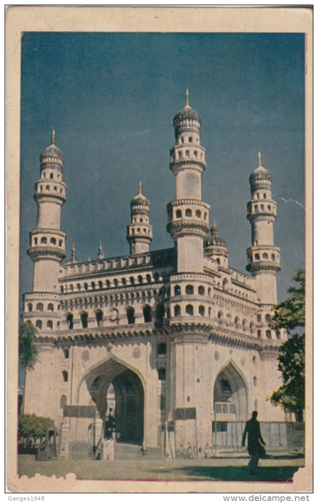 India  1982  Charminar  Hyderabad Mailed  Picture  Post Card  CREASED # 11171  D Inde Indien - Covers & Documents