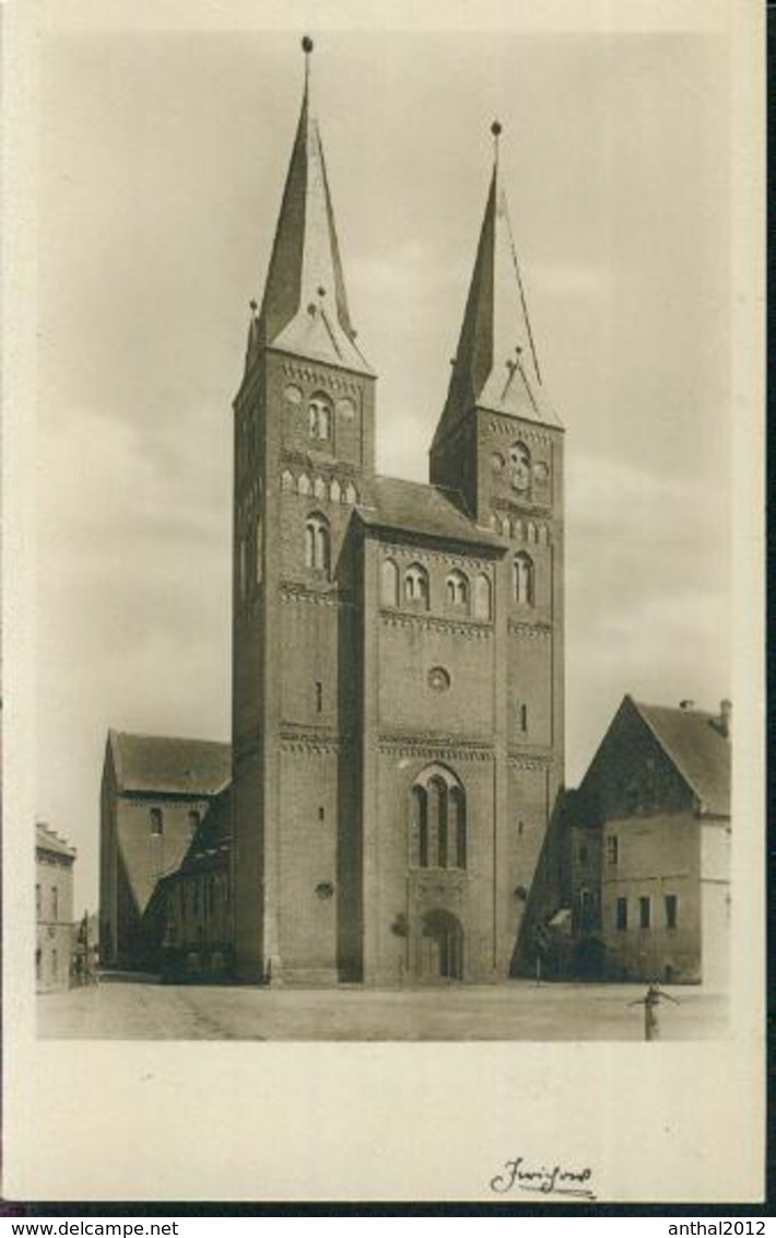 Rarität AK Jerichow Kr. Genthin Kirche Mit Haus Ca. 1930 Mit Signatur Sw - Genthin