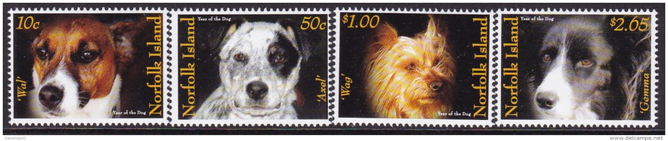 Norfolk Island 2006 Dogs Mint Never Hinged - Isla Norfolk