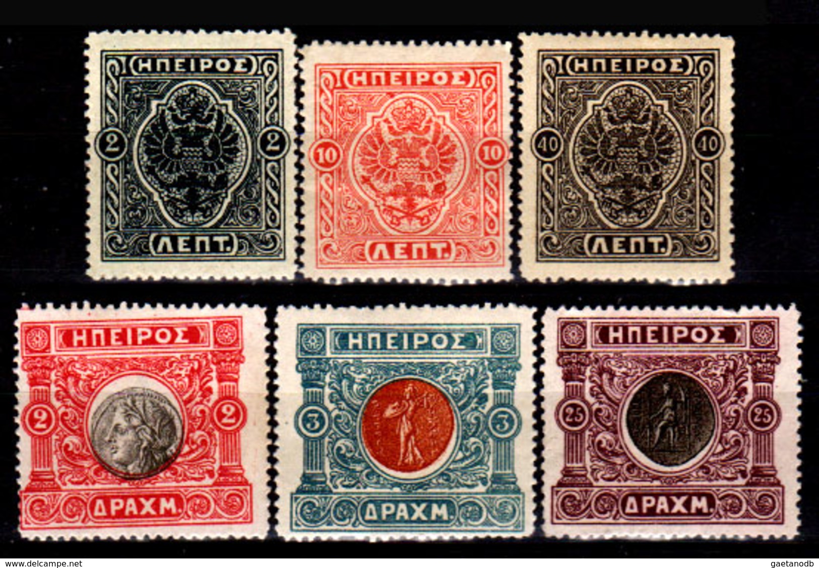 Epiro-014 - Emissione 1914 (+/sg) Hinged/NG - Senza Difetti Occulti. - Local Post Stamps