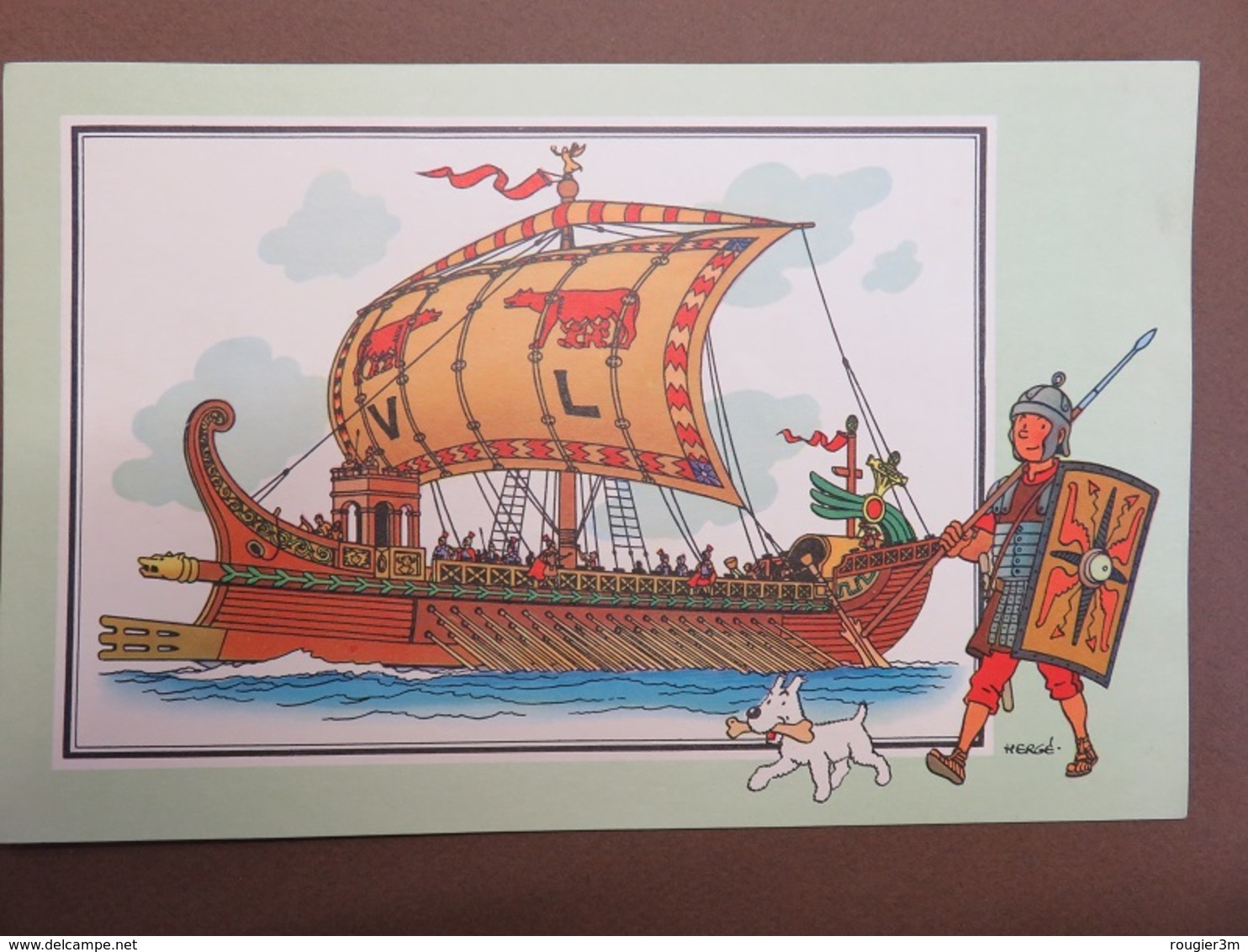 202 - Voir Et Savoir - Hergé - Collection Chèque Tintin - Marine - N° 10 - Galère Romaine - Empire - Chromos