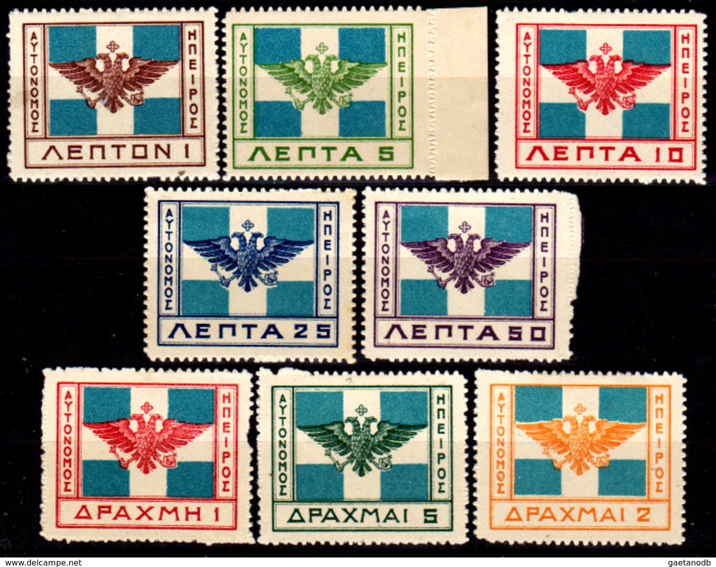 Epiro-016 - Emissione 1914 (+) Hinged - Senza Difetti Occulti. - Local Post Stamps