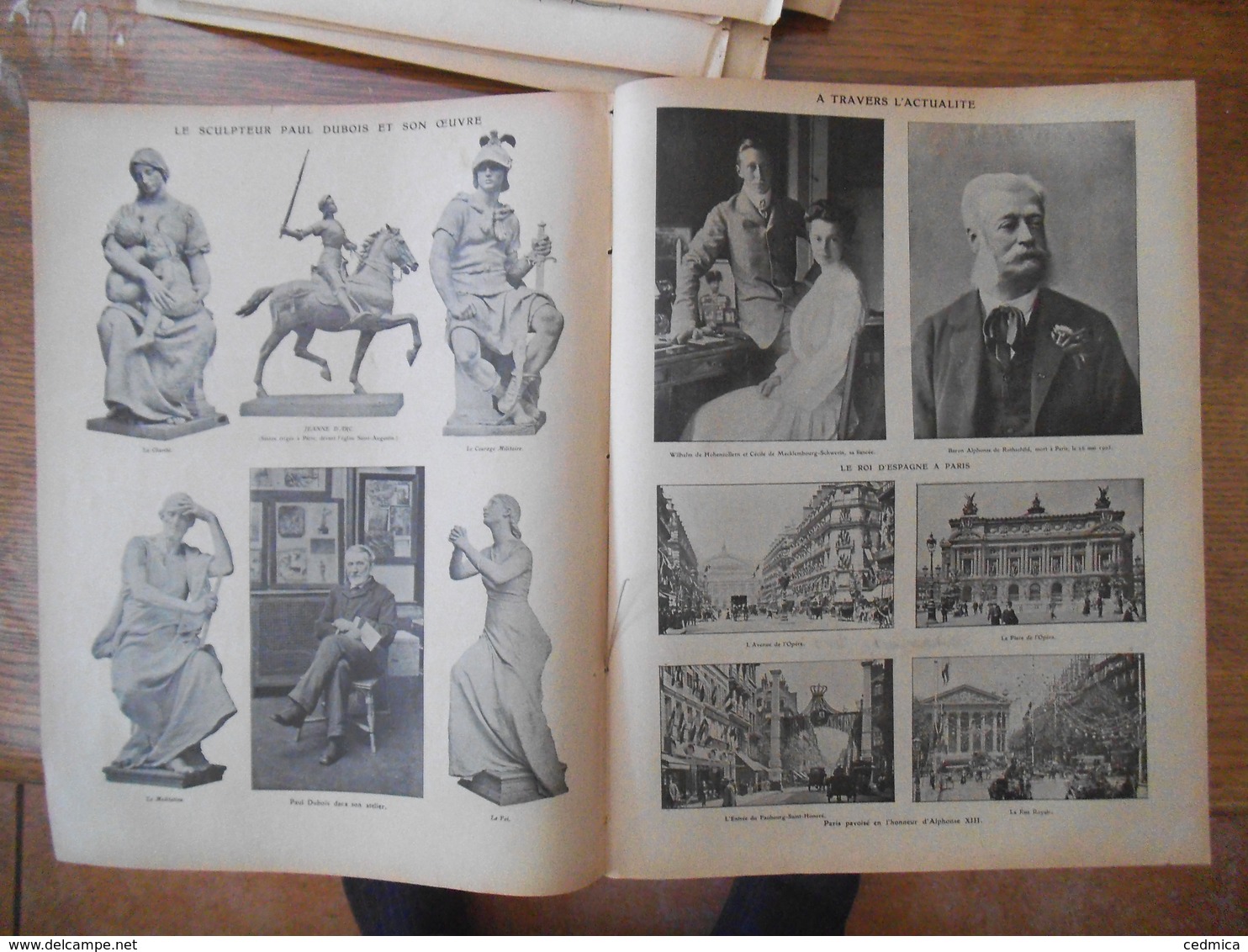 SUPPLEMENT DES ANNALES DU 4 JUIN 1905 GRAND CONCOURS DE PROSE, LE SCULPTEUR PAUL DUBOIS, LE ROI D'ESPAGNE A PARIS, RONDE - 1900 - 1949