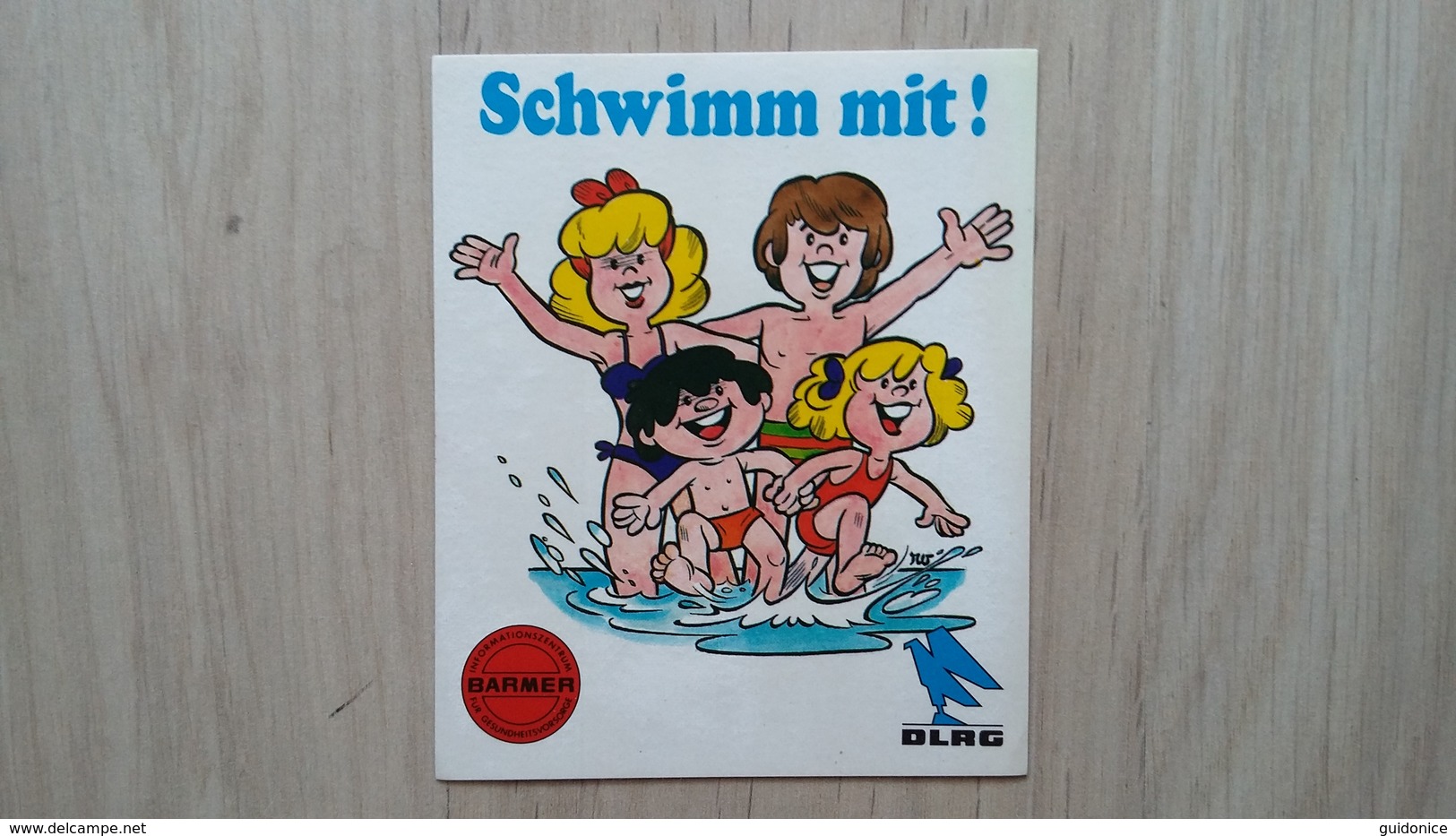 Aufkleber Im Rahmen Einer Schwimm-Aktion Der BARMER Und Der DLRG - Autocollants