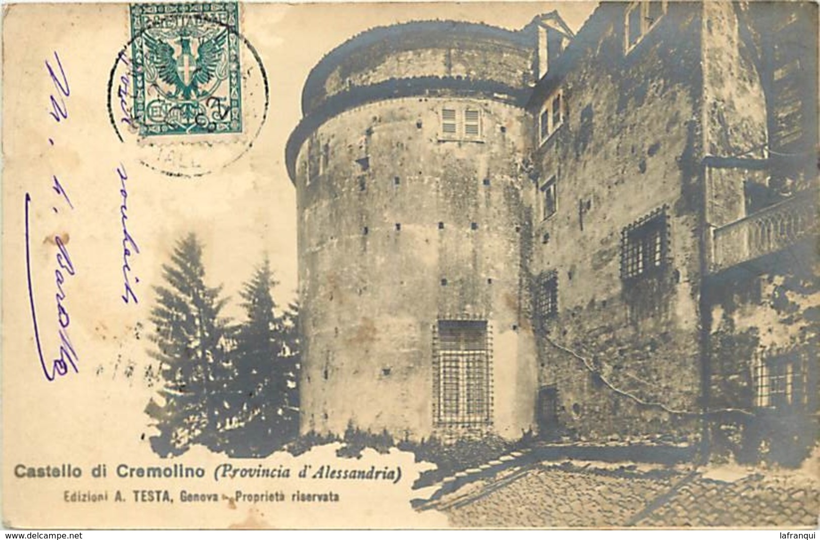 Pays Div- Ref M18- Italie - Italia - Italy - Castello Di Cremolino - Provincia D Alessandria - Carte Bon Etat  - - Altri & Non Classificati