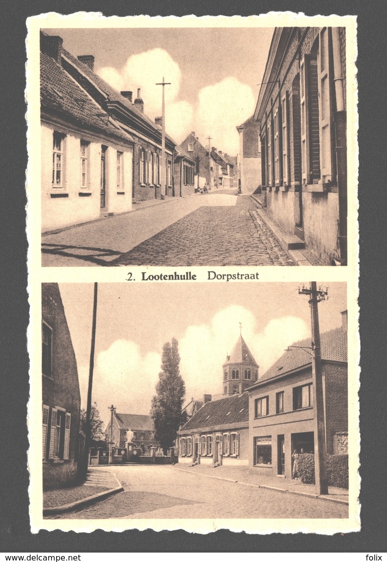 Lotenhulle / Lootenhulle - Dorpstraat - Uitgever De Craene Léon, Dorpstraat 61, Lootenhulle - Nieuwstaat - Fotokaart - Aalter