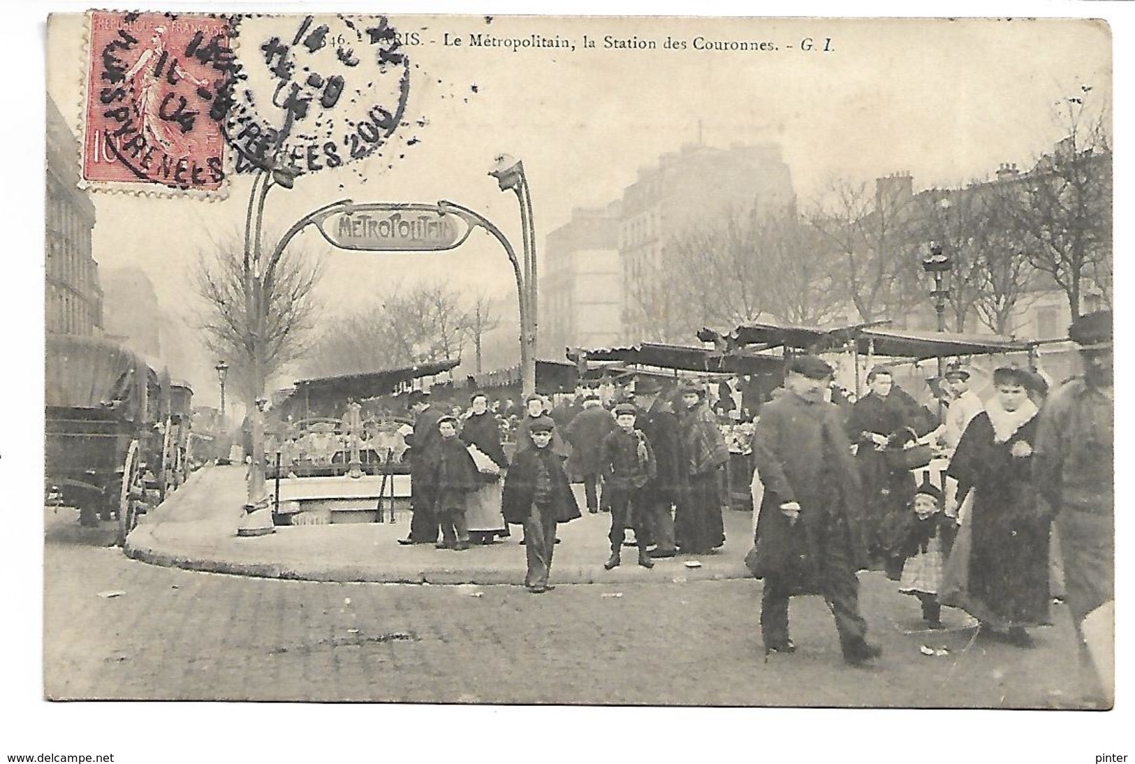 PARIS - Le Métropolitain - La Station Des Couronnes - Arrondissement: 11