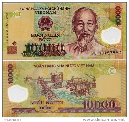 VIETNAM       10,000 Dong       P-119e       (20)10       UNC  [ 10000 ] - Vietnam