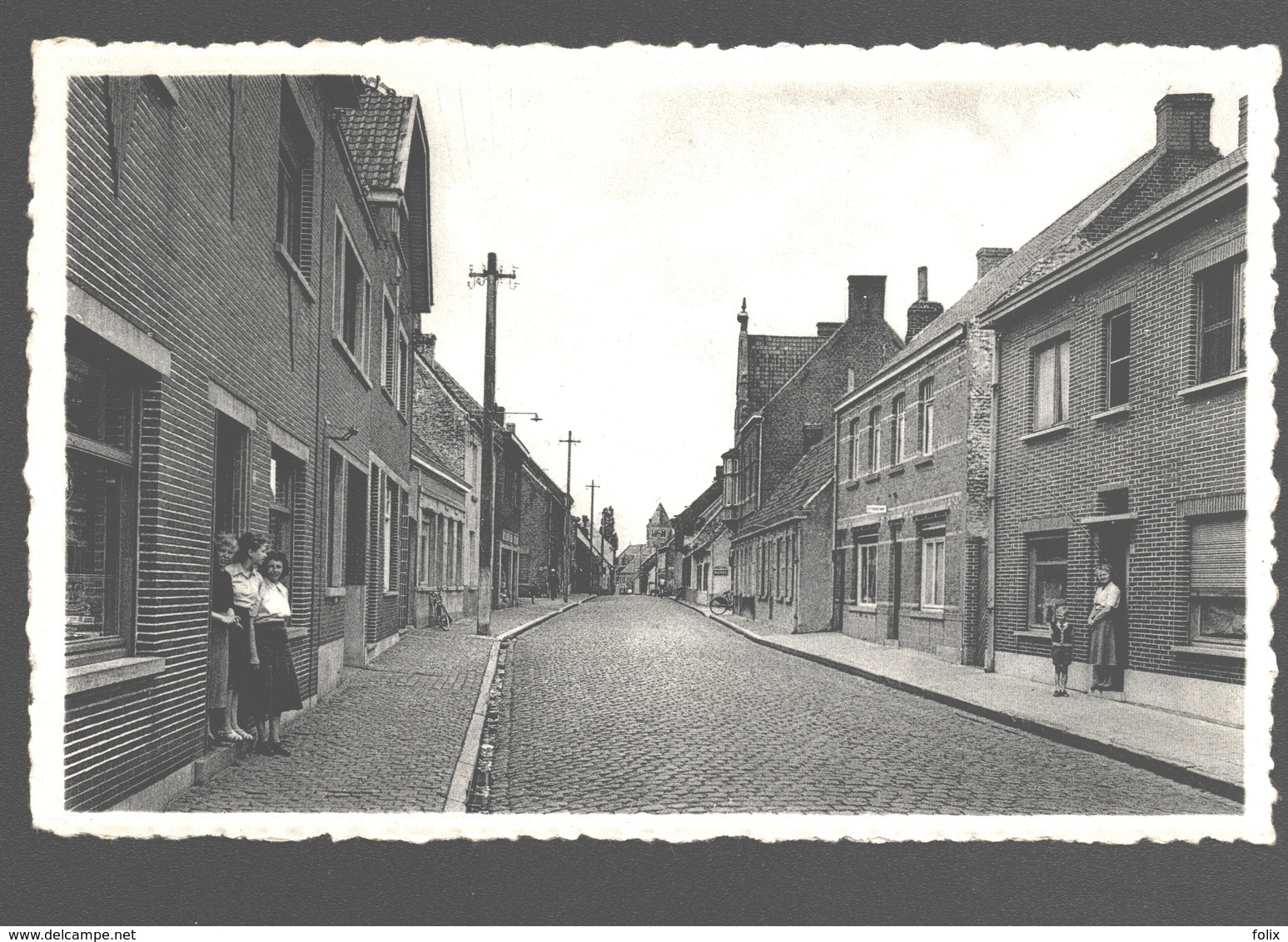 Lotenhulle - Dorpstraat - Uitgave Huis Leon De Craene, Lotenhulle - Nieuwstaat - Fotokaart - Geanimeerd - Aalter