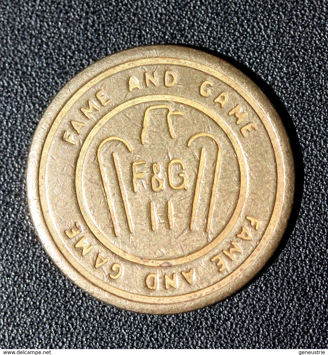 Jeton De Jeu (machines à Sous) Fame And Game - F&G (aigle Américain) Game Token - Casino