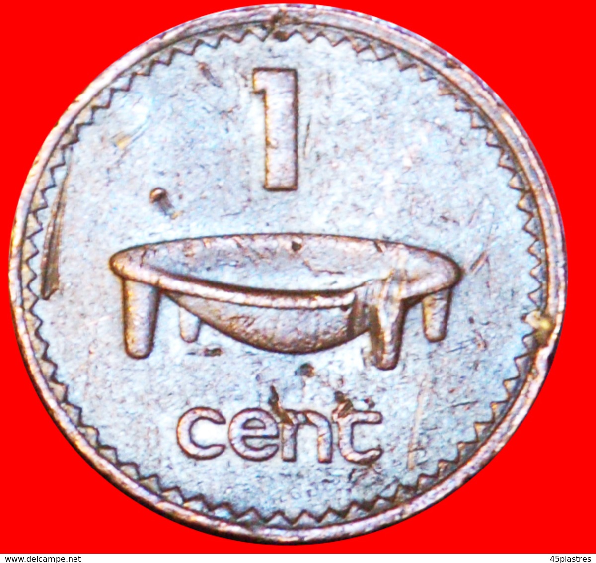 * AUSTRALIA (1969-1985): FIJI  1 CENT 1976 BOWL! ELIZABETH II (1953-2022)· LOW START ·  NO RESERVE! - Fidschi