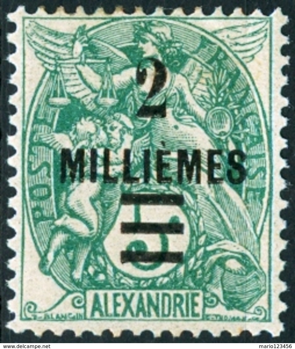 ALESSANDRIA, FRANCIA, FRANCE, TERRITORI FRANCESI, 1925, FRANCOBOLLI NUOVI (MLH*), TIPO BLANC  Michel 74    Scott 64 - Neufs