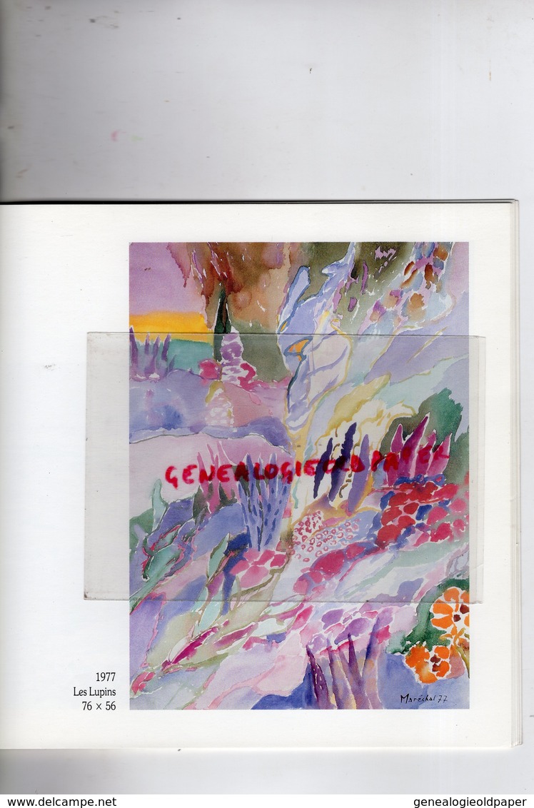 92-ST  SAINT CLOUD- CATALOGUE EXPOSITION  1990 CLAUDE MARECHAL PEINTRE AQUARELLE-AQUARELLISTE-  PARIS GALERIE DU SENAT