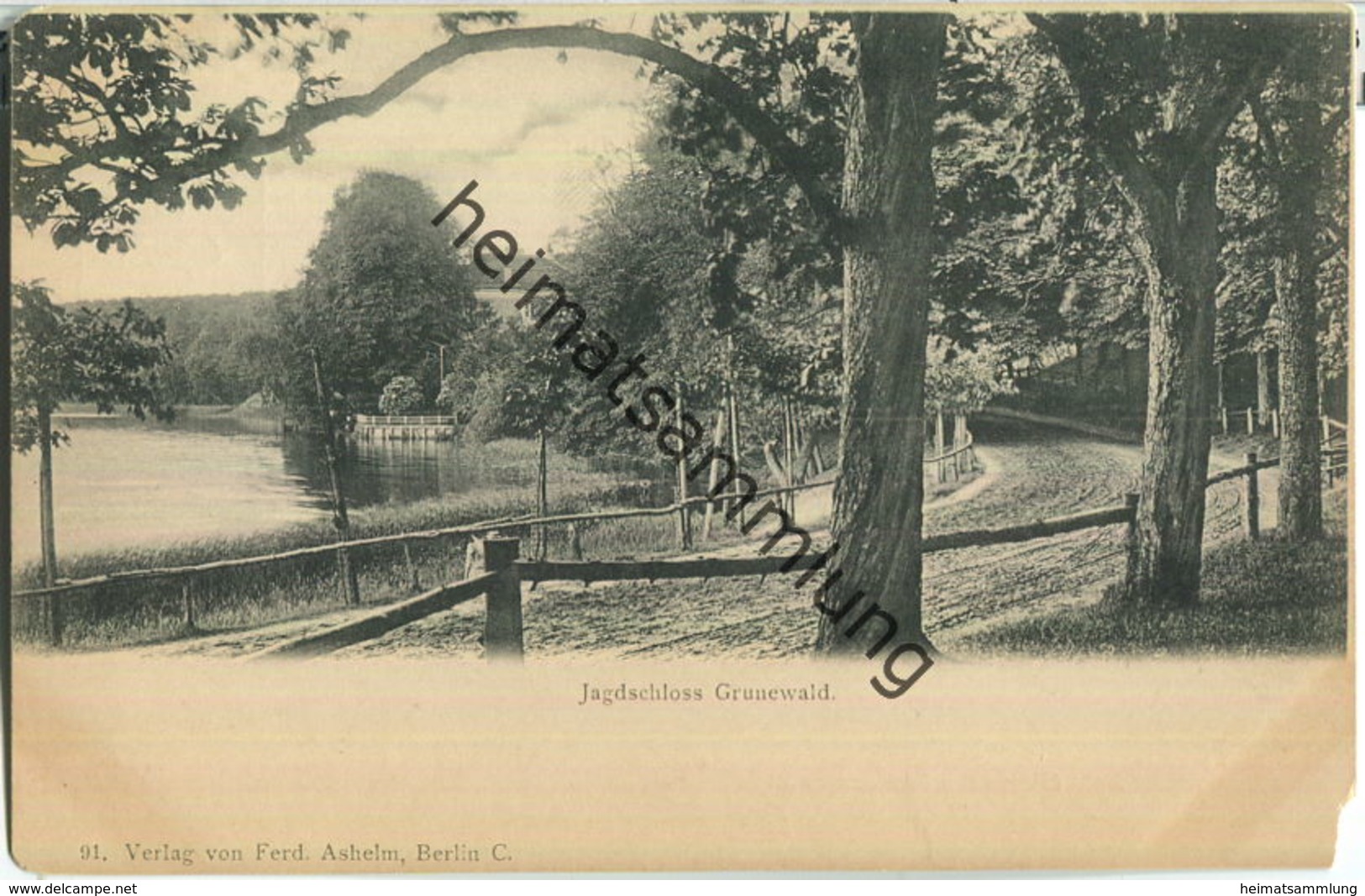 Jagdschloss Grunewald - Verlag Ferd. Ashelm Berlin Ca. 1900 - Grunewald