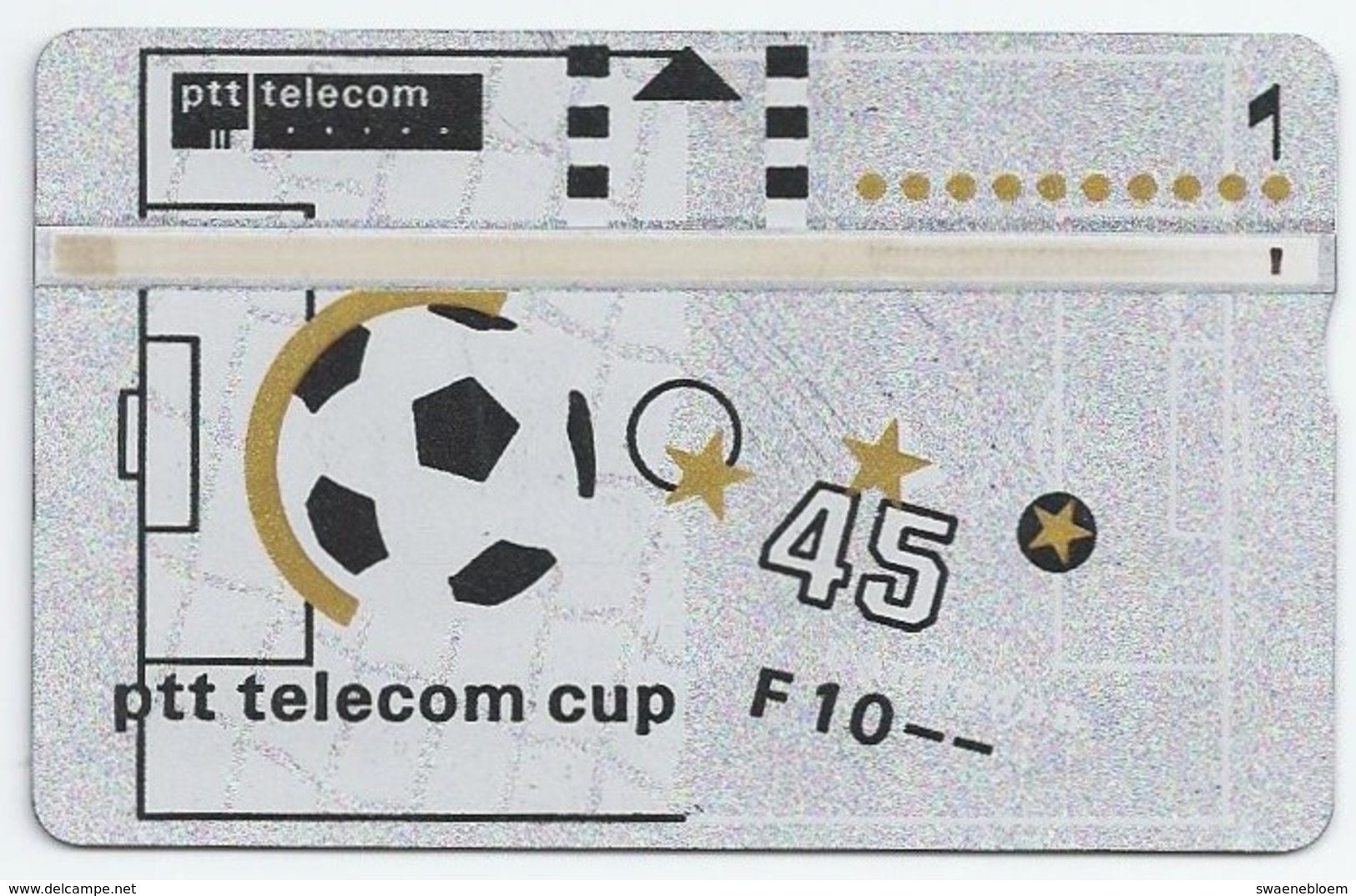 Telefoonkaart.- Nederland. PTT Telecom Cup. 45 Eenheden. Voetbal. PTT Telecom Sponsor Van De KNVB. 131D61904 - Openbaar