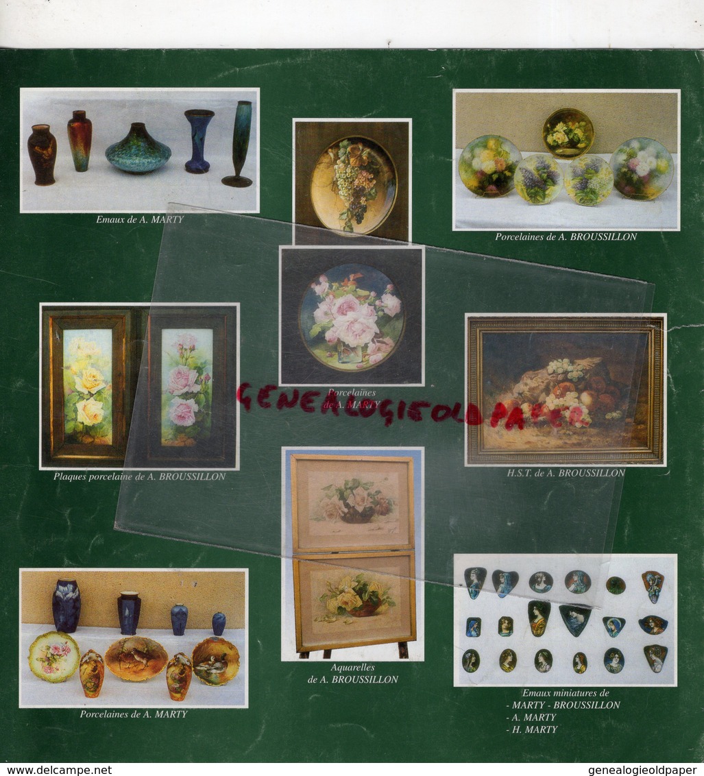 87 - LIMOGES- CATALOGUE VENTE A.ET HENRIETTE MARTY- EMAIL-EMAUX PORCELAINES-PORCELAINE-TABLEAUX- ROLLIN 1996- - Limoges (FRA)