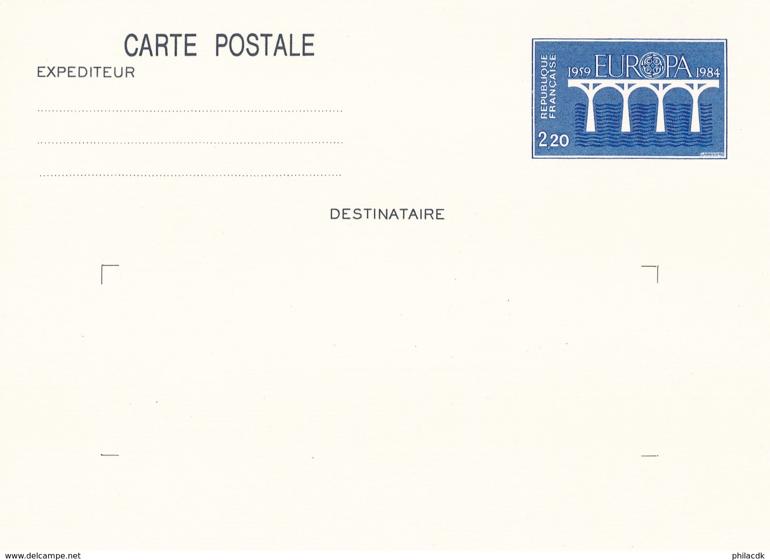 FRANCE - ENTIER POSTAL CARTE POSTALE NEUF N°YT 2309-CP1 - COTE YT : 2.40€ - 1984 - Autres & Non Classés