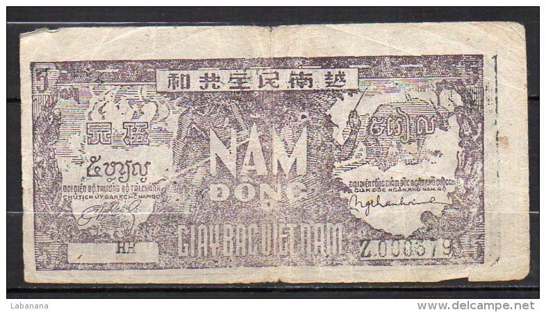 518-Vietnam, Billet De 5 Dong 1948 Z00379 - Vietnam