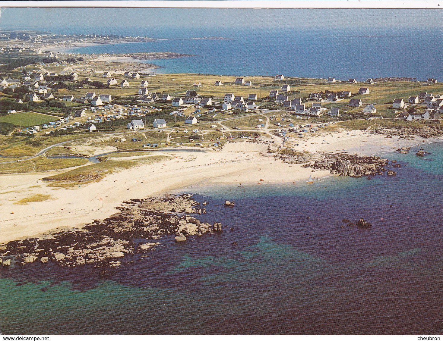 29. TREGUNC. VUE AERIENNE. LES PLAGES DE TREGUNC A RAGUENES PAR LA ROUTE COTIERE. ANNÉE 1978 - Trégunc