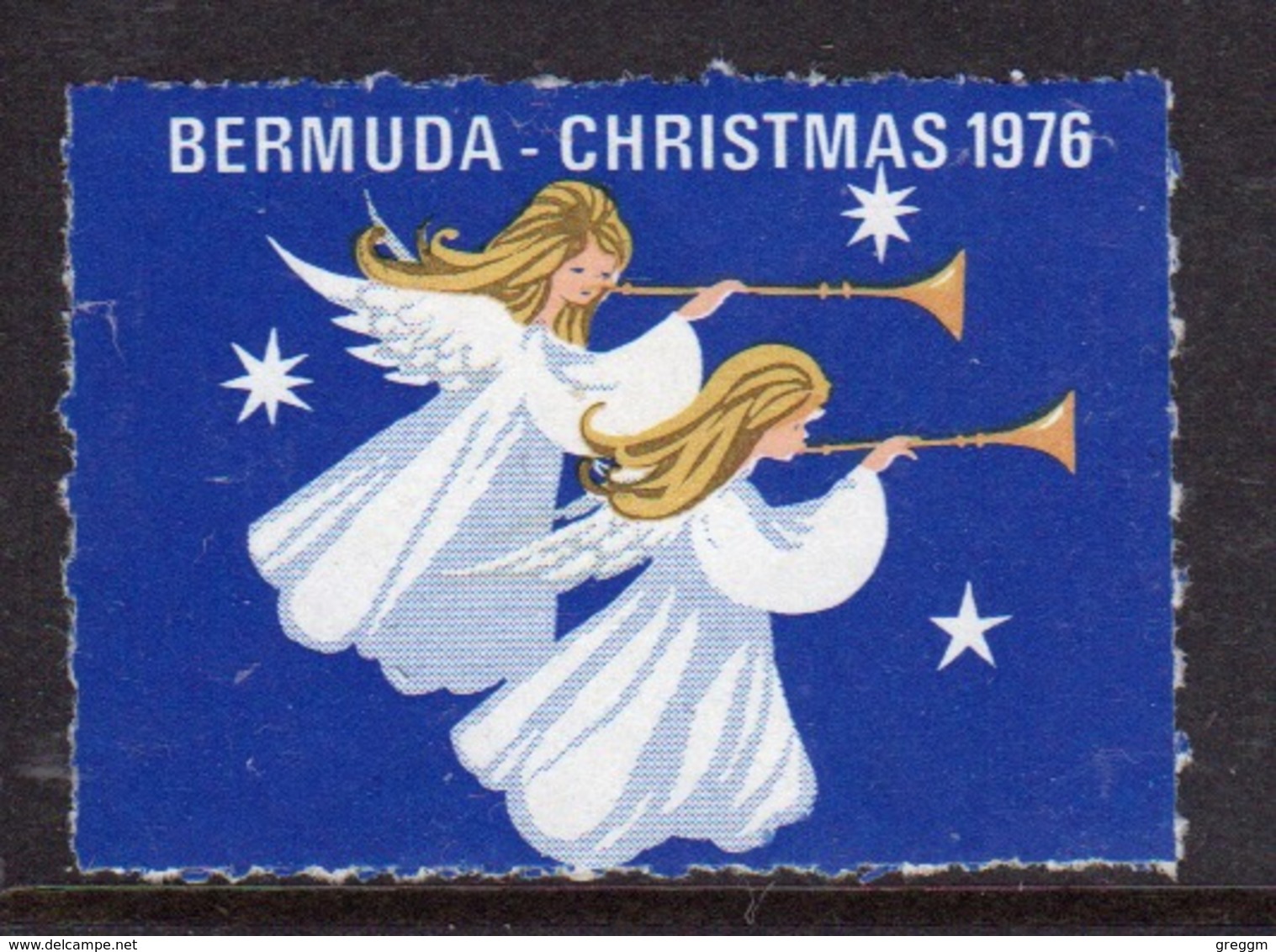 Bermuda  Single Christmas Charity Label From 1976 In Mounted Mint Condition. - Cinderellas