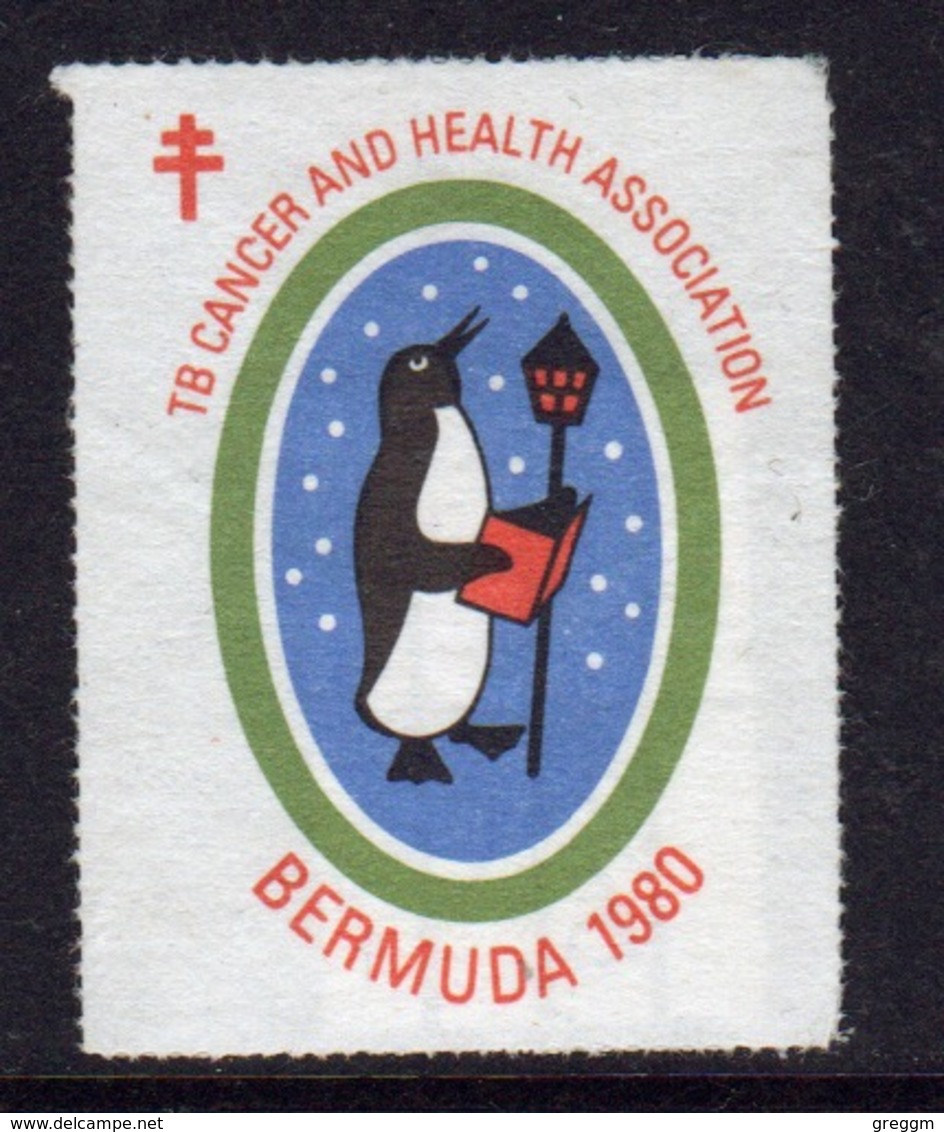 Bermuda  Single Christmas Charity Label From 1980 In Mounted Mint Condition. - Cinderellas