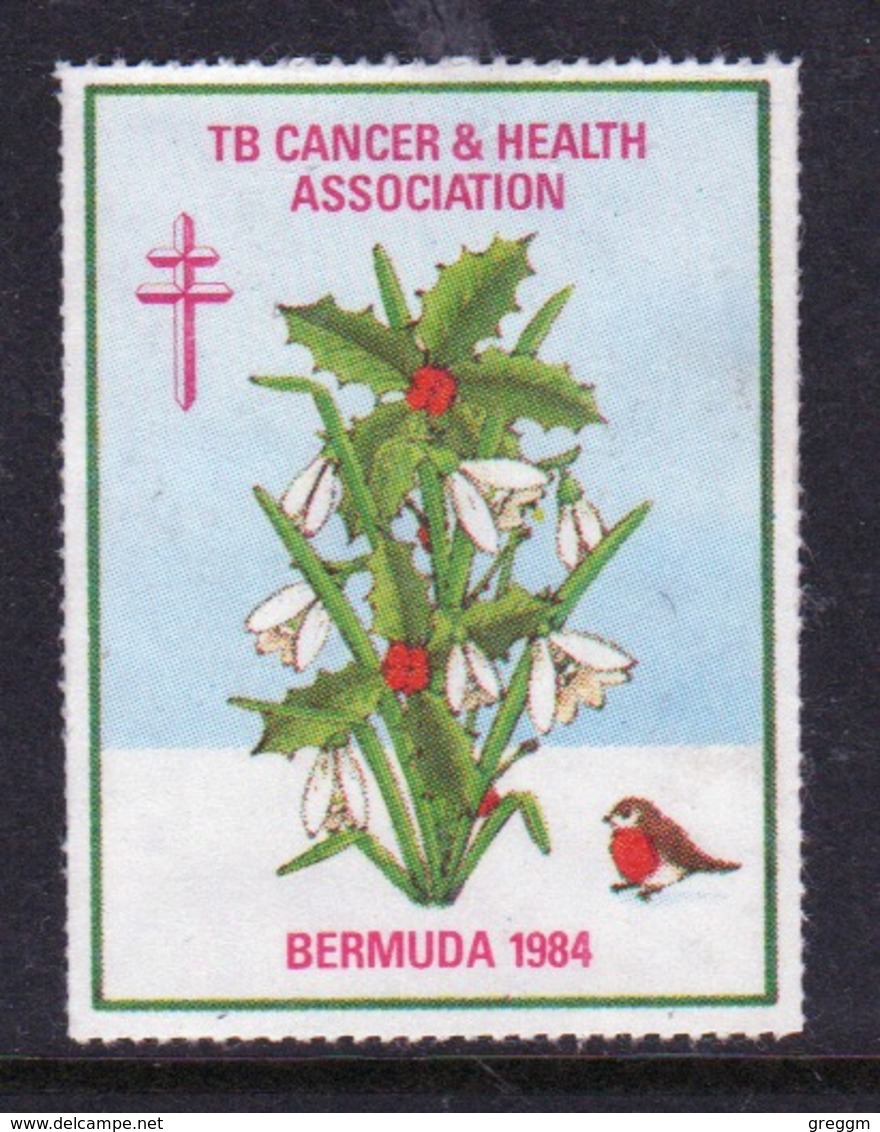 Bermuda  Single Christmas Charity Label From 1984 In Unused Condition. - Erinofilia