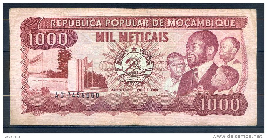 514-Mozambique Billet De 1000 Meticais 1986 AB745 - Mozambico